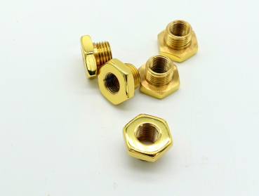 00142019 ADAPTER 1/4-1/8 - POLISHED BRASS / Elektra Micra Casa S1 S1C S1CO  (AXH)