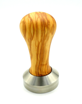 TMP Tamper OLIVENHOLZ ab 2005, neue Brühgruppe, im Geschenkkarton