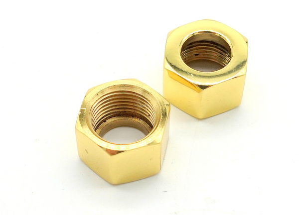 01281019  NUT - POLISHED BRASS / Elektra Micra Casa S1 S1C S1CO (AXH)