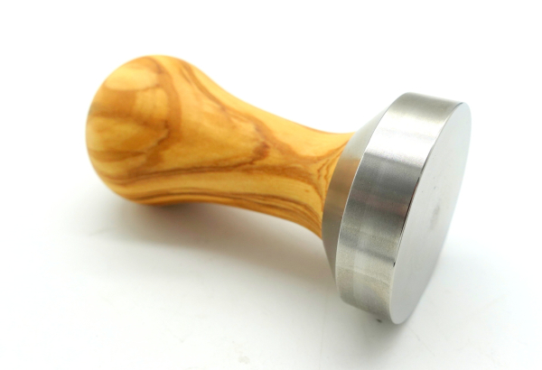 TMP Tamper OLIVENHOLZ ab 2005, neue Brühgruppe, im Geschenkkarton