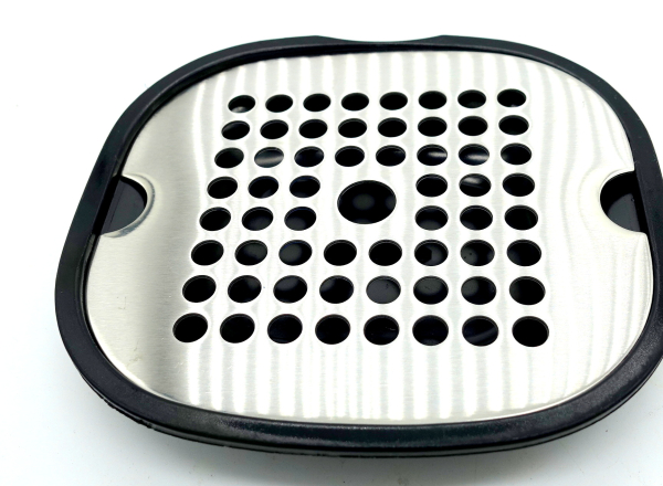 042 040 Drip tray with stainless steel drip grid