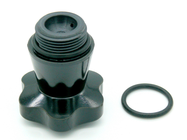 Part 1 boiler lock / including sealing ring plastic black ( Part 1+2 ) - Kopie