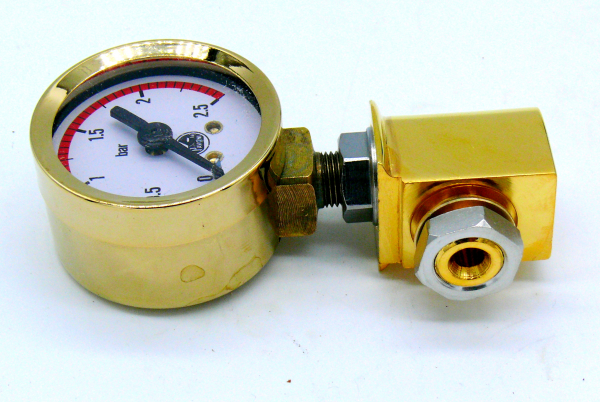 UK 501 G Umbaukit GOLD Manometer La Pavoni auf Europiccola setzen